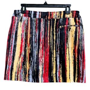 Jamie Sadock Colorful Striped Athletic Skort Size 6 Golf, Tennis, Pickleball